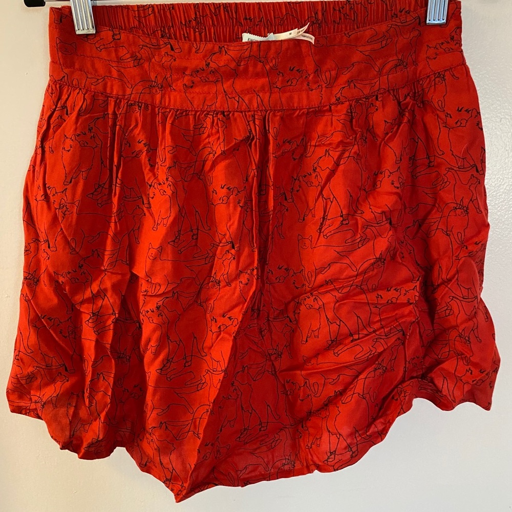 Red Cat Skirt